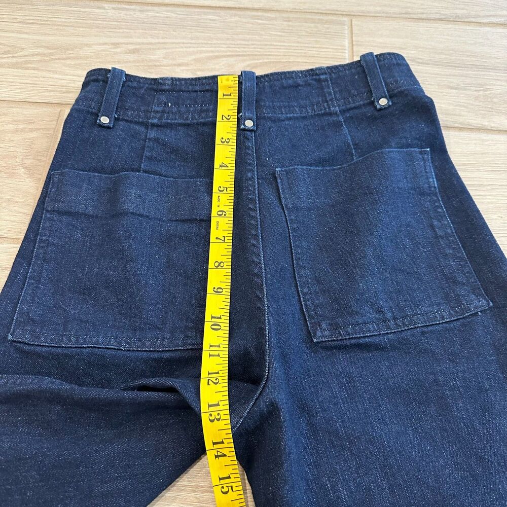 Zara ZW Collection High Waist Wide Leg Jeans Size 4 - Picture 7 of 7